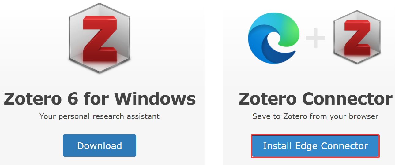 Zotero浏览器插件安装网站会自动检测当前浏览器类型